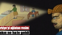 Madenci çocuğunun çizdiği resim animasyon oldu