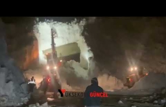 Hakkari-Çukurca Karayoluna Düşen Çığlar Ekipleri Teyakkuza Geçirdi