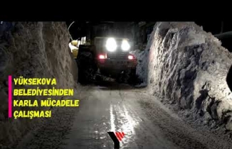 Yüksekova Belediyesinden Karla Mücadele Çalışması