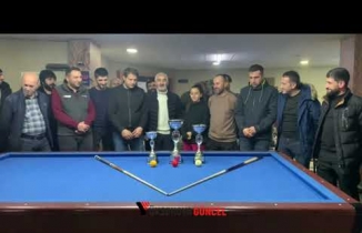 Yüksekova'da Bilardo Turnuvası Yapıldı