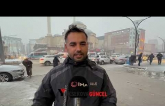 Yüksekova'da Kar Yağışı Etkili Oldu