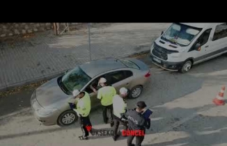 Yüksekova'da Trafik Kurallarını İhlal Eden Sürücüler Havadan ve Karardan Tespit Edildi