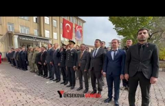 Yüksekova’da 10 Kasım Atatürk’ü Anma Günü