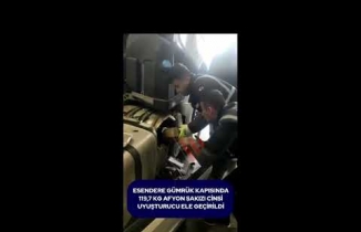 Yüksekova’da 119 kilo 700 kilogram afyon sakız cinsi uyuşturucu yakalandı