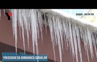 Yüksekova’da Dondurucu Soğuklar