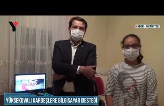 Yüksekovalı Kardeşlere Bilgisayar Desteği